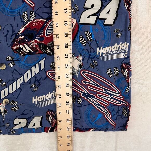 Vintage JEFF GORDON Shirt Mens XXL Button Up DUPONT Racing AOP NASCAR #24 90s - Picture 6 of 8